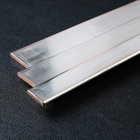 Barre omnibus plate en cuivre pur C11000 T2, étamée, pliage sur mesure, soudage, découpe laser pour connexion électrique et canalisation de bus