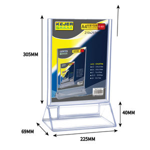 KEJEA-Soporte de plástico A4 para folleto, soporte de doble cara para tarjeta de menú, señal de precio, soporte de etiqueta - Product Image 5