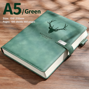 Cuaderno Personalizado de Tapa Dura en Cuero PU, Cosido, Tamaño A5, <span class=keywords><strong>Diario</strong></span>, Tamaño B5 - Product Image 5