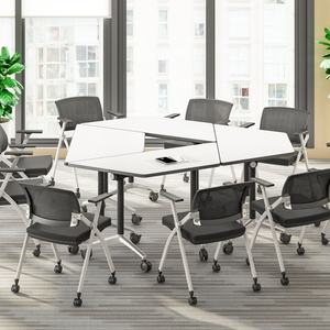 Oficina Universidad Aula Muebles Mesa plegable Institución de entrenamiento Estudiante y trabajador Escritorio móvil y silla para ventas - Product Image 6