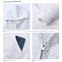 Fabricants de vêtements personnalisé automne demi-fermeture éclair Design Sense 360 grammes mode sac à dos col hommes à capuche à manches longues sueur