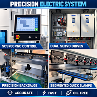 Presse plieuse CNC entièrement électrique à double servo, haute précision, 50T 2000mm, à économie d'énergie rapide, pour armoires et boîtiers en tôle