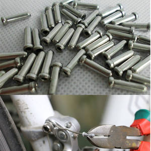 Bicycle Brake Cable <b>Caps</b> Aluminum Silver Rust Resistant For <b>Mountain</b> Bike Accessories - Product Image 1