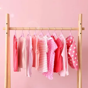 Hot Sale High-quality Natural Wood Child Cloth Hangers Wooden Kids Baby Top Clothes Hangers