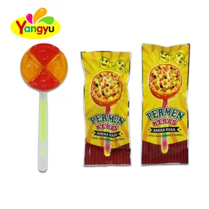 Pizza Lolly Snoep Met Gloeiende Stok Halal Snoepjes