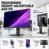 PC Tout-en-un en Gros 22 24 Pouces Ultra Mince LED IPS Intel Core I3 I5 I7 DDR4 SSD 1920x1080 Windows 11 Distribution en Vrac