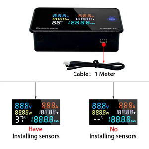 Kws-ac300 โวลต์มิเตอร์, แอมมิเตอร์, เครื่องวัดพลังงานไฟฟ้า KWS, AC 50-300 โวลต์ พร้อมฟังก์ชั่นรีเซ็ต, LED AC วัตต์มิเตอร์, 0-100A - Product Image 2