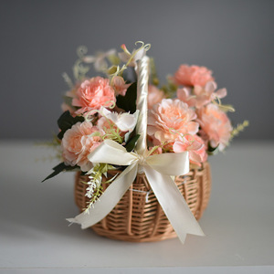 Cestas <span class=keywords><strong>de</strong></span> Flores Tejidas a Mano; Cestas Florales; Cestas <span class=keywords><strong>de</strong></span> Almacenamiento Tejidas <span class=keywords><strong>de</strong></span> Bambú; Cestas <span class=keywords><strong>de</strong></span> Mimbre para <span class=keywords><strong>Arreglos</strong></span> Florales - Product Image 3