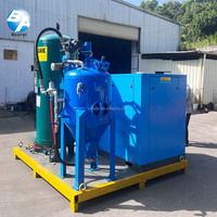 Pot portatif de sablage à eau sans poussière avec compresseur d'air électrique Équipement complet de sablage sans poussière