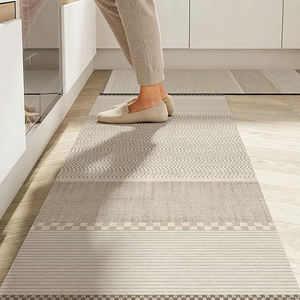 Ensemble <span class=keywords><strong>de</strong></span> deux <span class=keywords><strong>tapis</strong></span> <span class=keywords><strong>de</strong></span> <span class=keywords><strong>cuisine</strong></span> modernes personnalisés, absorbants, longs, lavables, antidérapants, pour table à manger et sol <span class=keywords><strong>de</strong></span> <span class=keywords><strong>cuisine</strong></span> - Product Image 2