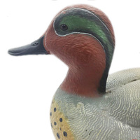 Demi-flottant blanc, coque en mousse intégrale, moulage par soufflage, mouvement électrique, en plastique PE, leurre de canard colvert de style européen