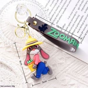 Nouveau Porte-clés en plastique Judy Nick de Zootopia, Pendentif en peluche, Décoration de sac pour couple, Vente en gros - Product Image 1