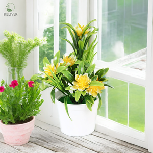 Plantas realistas Topiary Pine Tree Decoración artificial Plantas y flores artificiales para la decoración del banquete de boda Flores artificiales - Product Image 3