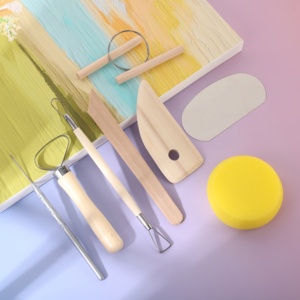 Juego de Herramientas para Escultura en Arcilla de Marca OEM, Diseño Simple, Cortador de <span class=keywords><strong>Alambre</strong></span> de Madera para Suministros de Arte - Product Image 4