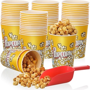 Vente en gros pas cher Seaux de pop-corn en papier à emporter pour le cinéma avec impression personnalisée - Product Image 3
