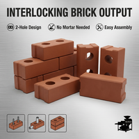 Machine professionnelle Eco Brava pour la fabrication manuelle de briques en terre cuite emboîtables