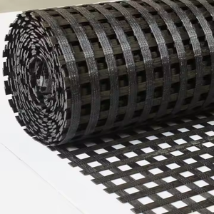 من المصنع مباشرة PET <span class=keywords><strong>Geogrid</strong></span> ، قوة شد عالية ، لتدعيم الطرق وتثبيت المنحدرات - Product Image 3