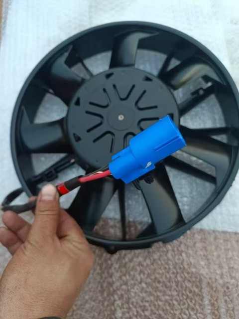 Original Used SPAL 24V 510W Cooling Fan VA113-BBL506P-94A | Plug & Play Harness for Bus AC Condenser/Radiator