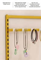 Support de rangement multifonctionnel et écologique pour bijoux, étanche – Idéal pour boucles d'oreilles, bracelets, bagues – Personnalisable pour coiffeuses