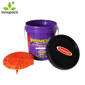 Seau à eau en plastique de couleur pourpre de 10 L et 15 L avec filtre à poussière - Product Image 3
