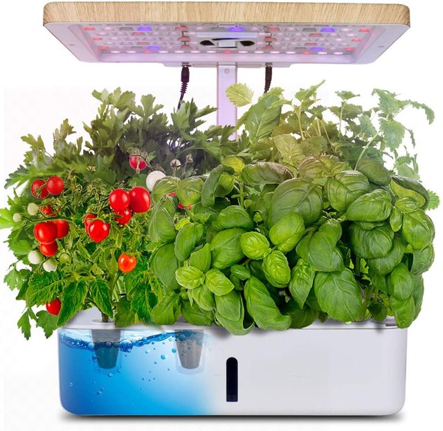 2021 Indoor Plant Pot with Smart Grow LED System Rectangular Plastic Planter Box for Vegetable Herb Flower for Bloom Application