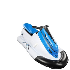 Tubo de esquí inflable azul de 157x134 cm para deslizarse por la nieve, uso universal - Product Image 2
