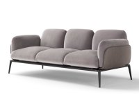 Modernes Hochwertiges Modulares Ecksofa mit Lärchenholzrahmen, Leinen-Leder-Couch für Wohnzimmermöbel in Apartments
