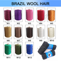 Lana brasiliana 100% capelli in acrilico filato per capelli per dreadlocks uncinetto treccia capelli attaccamento trecce per maglieria