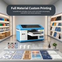 Printer UV Flatbed Baru 3560 TX800 XP600 Konfigurasi Warna Gold Varnish 3D Relief UV DTF Printer Cetak di Semua Bahan Keras 6 Warna