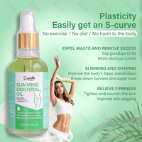 Huile amincissante naturelle biologique Dromaka Private Label, brûle les graisses, perte de poids, dissout les graisses, huile essentielle pour hommes et femmes