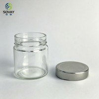 Botol Kaca Transparan 180ml, Bentuk Lurus, Cocok untuk Tutup Sekrup, Bagus untuk Pengawetan Buah, Saus Cabai, dan Pengemasan Bumbu Rumahan