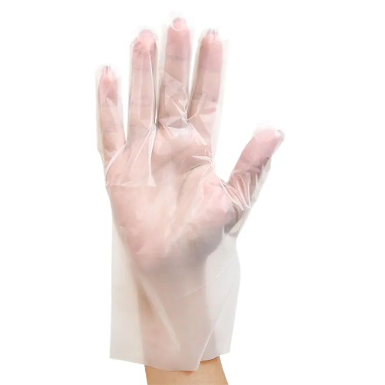 Gute Qualität Cpe Lebensmittel qualität Kunststoff Wasserdichte Handschuhe PE Handschuh Individuell Handschuhe
