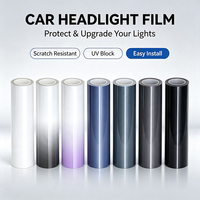 Film de protection premium TPH noir fumé pour phares, auto-réparant, anti-rayures, anti-UV, anti-jaunissement, pour teinture de feux de voiture
