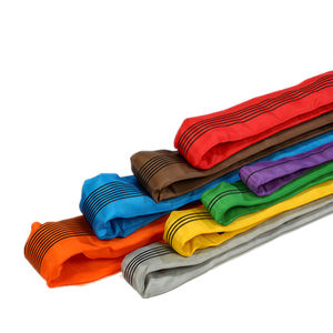 ポリエステル製アイアンドアイ6トンソフト丸型スリング、重量物吊り上げ用、欧州規格認証、軽量、高強度 - Product Image 5