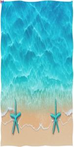 منشفة شاطئ مخصصة بطباعة رقمية، منشفة شاطئ خفيفة الوزن من الألياف الدقيقة مقاومة للرمال بتصميم مخصص - Product Image 3