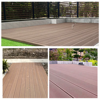 Planches de terrasse en composite bois-plastique durables pour l'extérieur, résistantes au feu, co-extrudées WPC