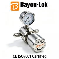 Régulateur d'oxygène haute pression OEM 400 bars en acier inoxydable 316, adapté aux laboratoires, aux semi-conducteurs et à de multiples applications