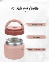 Conteneur alimentaire isotherme en acier inoxydable à double paroi Shangjie 450 ml, thermos de grande capacité pour la conservation de la soupe