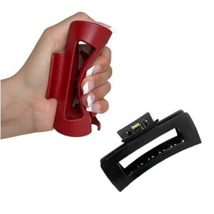 กิ๊บหนีบผมแฟชั่นแบบนุ่ม ยืดหยุ่น ขนาด 4.2 นิ้ว รุ่นคลาวด์ คลิปหนีบผมทรงสี่เหลี่ยมผืนผ้าแบบด้าน นุ่ม สบาย และน้ำหนักเบา - Product Image 2