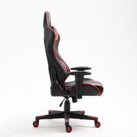 Chaise de jeu ergonomique à dossier haut avec mécanisme papillon, réglable en hauteur avec support lombaire pour le travail