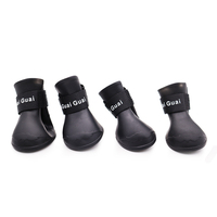 Sepatu Bot Anjing Teddy Anti Air Anti Selip untuk Luar Ruangan, Grosir Pabrik, 4 Pcs, Logo Custom, Lucu untuk Anak Anjing