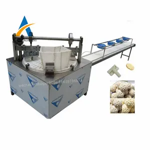 Rotary snacks puffed rice ball making molding machine round crispy rice ball rice cereal cake forming machine