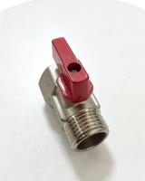 Vanne à boisseau sphérique mini en laiton DD1024 DN15 à poignée courte, joint PTFE, contrôle d'eau BSP, 10 bars, OEM