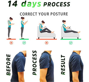 Factory korektor postur punggung Pria Wanita, pengekang atas dapat disesuaikan, korektor postur bernapas nyaman untuk menghilangkan rasa sakit - Product Image 4