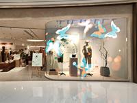 Film LED holographique 3D transparent flexible, affichage publicitaire LED, adhésif pour verre, écran LED super fin pour fenêtre en verre