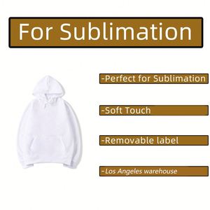 Sweat-shirt unisexe à personnaliser, 100% polyester, sweat-shirt à capuche pour homme, sublimation, logo personnalisé - Product Image 3