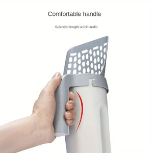 Pelle à litière pour chat de grande capacité réutilisable Portable cuillère de nettoyage de caca en plastique intégrée avec sac de caca pour chien chat soins 20cm - Product Image 2