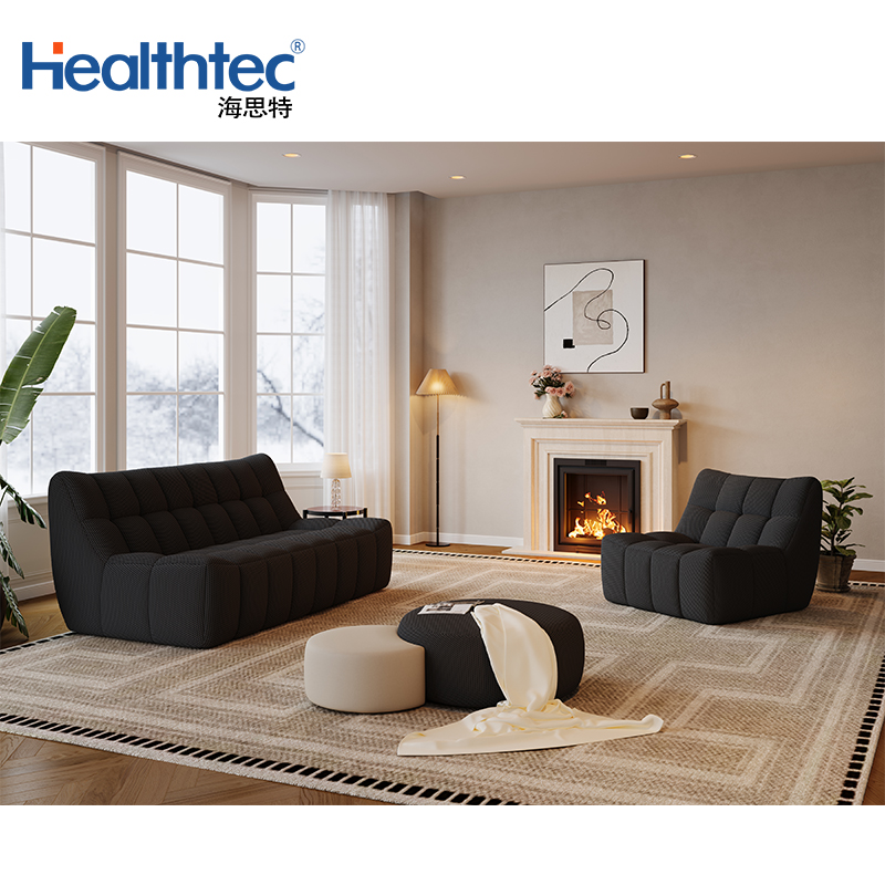 leather sofa bed with storage sets for living room