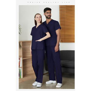 半袖トップス、ジョギングパンツ、医療病院ケアユニフォーム、男女看護師用バフスーツ - Product Image 5