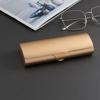 Étuis optiques haut de gamme en métal faits à la main, boîtes en alliage d'aluminium, étui rigide pour lunettes, emballage pour lunettes de soleil